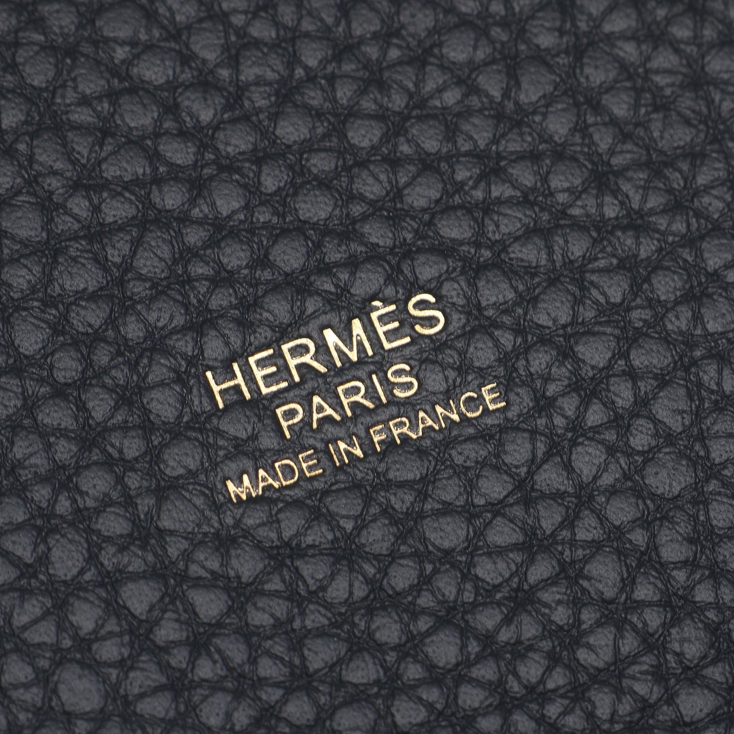 ピコタンロックPM グリミスティ ハンドバッグ トリヨンクレマンス グレー ゴールド金具 G刻印 エルメス バッグ HERMES