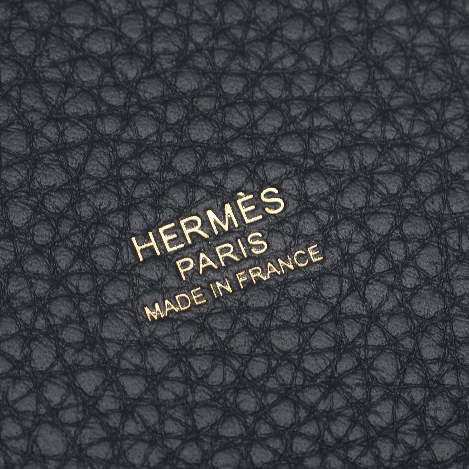 ピコタンロックPM グリミスティ ハンドバッグ トリヨンクレマンス グレー ゴールド金具 G刻印 エルメス バッグ HERMES