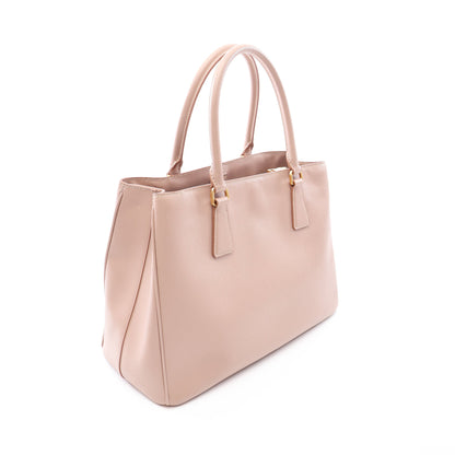 SAFFIANO LUX ガレリア 2WAY ハンドバッグ サフィアーノレザー ピンクベージュ プラダ