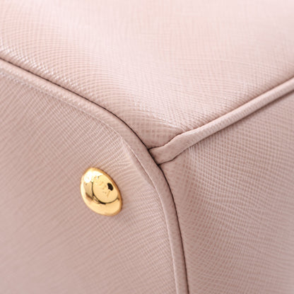 SAFFIANO LUX ガレリア 2WAY ハンドバッグ サフィアーノレザー ピンクベージュ プラダ