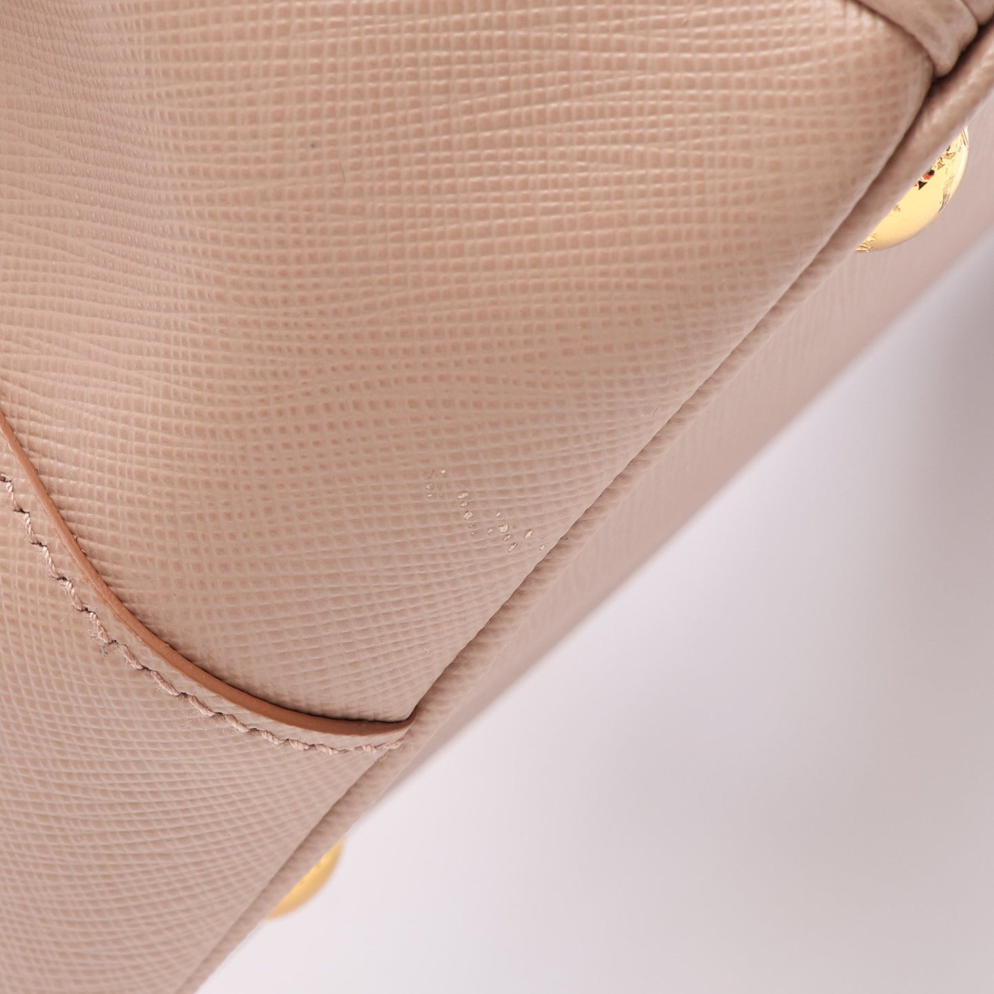 SAFFIANO LUX ガレリア 2WAY ハンドバッグ サフィアーノレザー ピンクベージュ プラダ