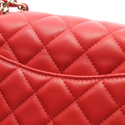 ミニマトラッセ20 チェーンショルダーバッグ ラムスキン レッド ゴールド金具 シャネル バッグ CHANEL