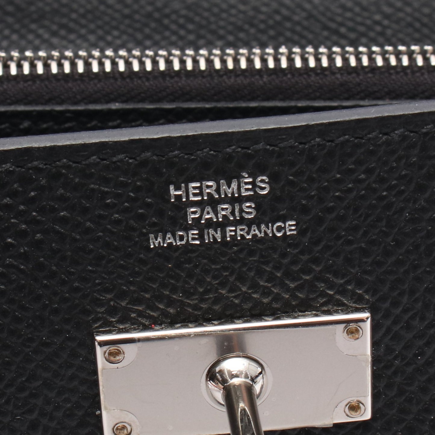 ケリートゥーゴー ショルダーウォレット ヴォーエプソン ブラック シルバー金具 W刻印 エルメス バッグ HERMES