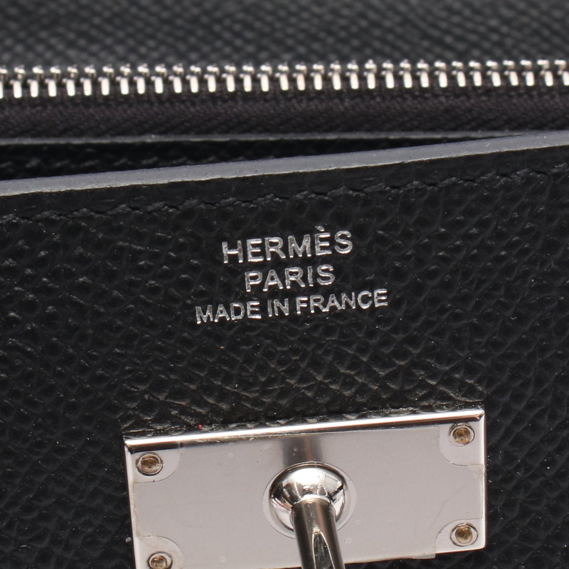 ケリートゥーゴー ショルダーウォレット ヴォーエプソン ブラック シルバー金具 W刻印 エルメス バッグ HERMES