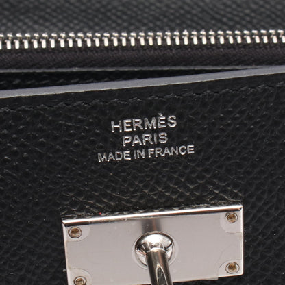 ケリートゥーゴー ショルダーウォレット ヴォーエプソン ブラック シルバー金具 W刻印 エルメス バッグ HERMES