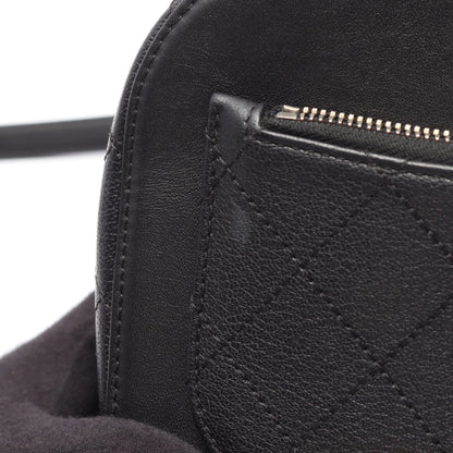 マトラッセ バニティバッグ 2WAY チェーンショルダーバッグ レザー ブラック ゴールド金具 シャネル バッグ CHANEL