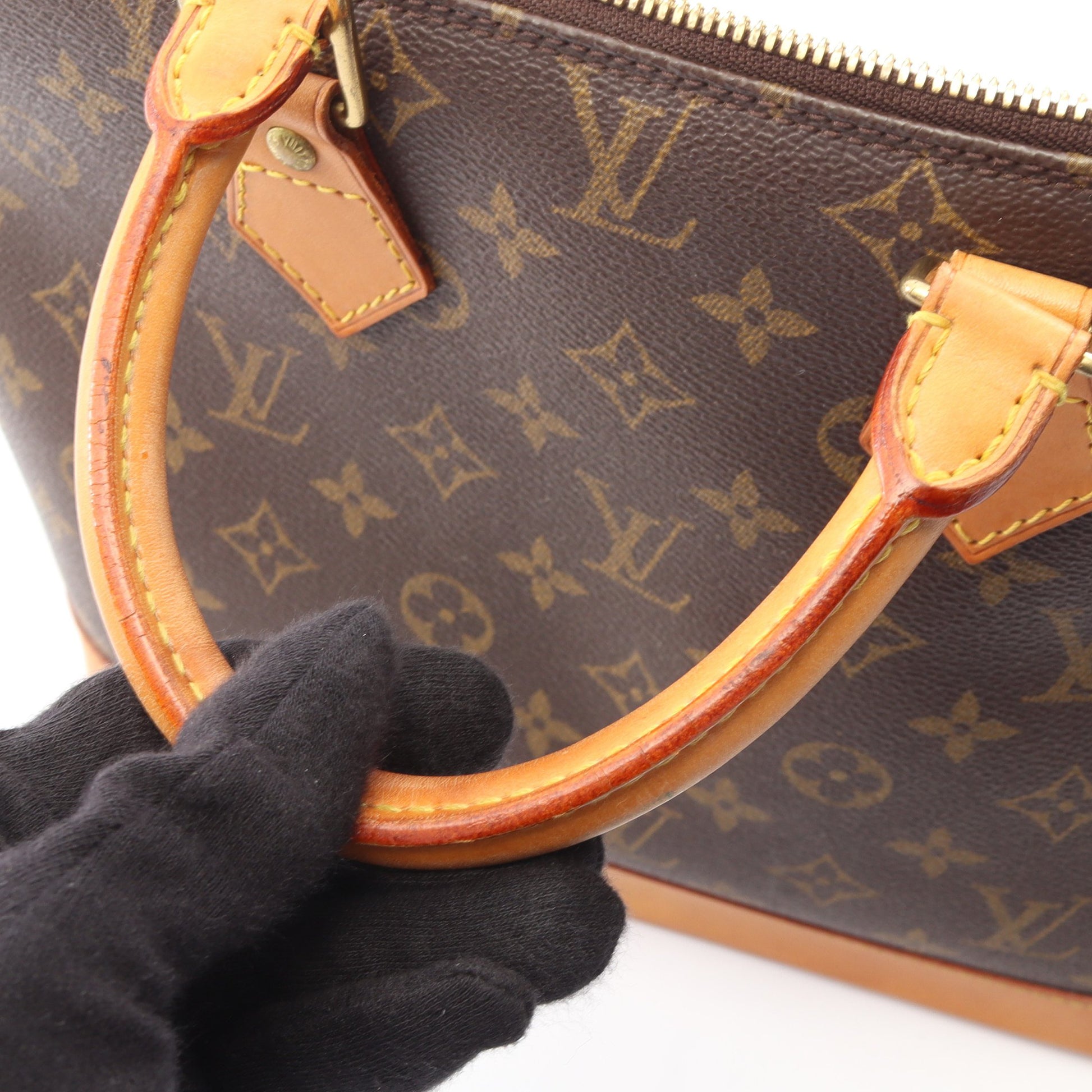 アルマPM モノグラム ハンドバッグ PVC レザー ブラウン ルイヴィトン バッグ LOUIS VUITTON