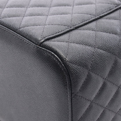 マトラッセ ハンドバッグ キャビアスキン ブラック ゴールド金具 シャネル バッグ CHANEL