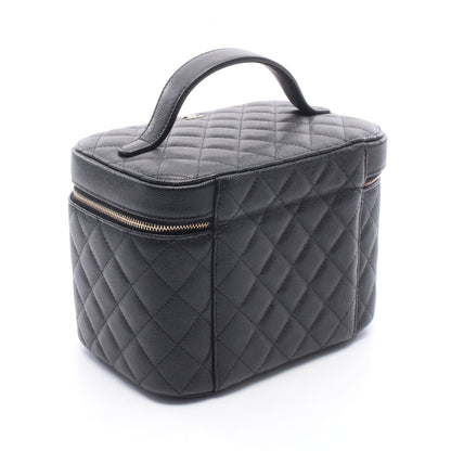 マトラッセ ハンドバッグ キャビアスキン ブラック ゴールド金具 シャネル バッグ CHANEL