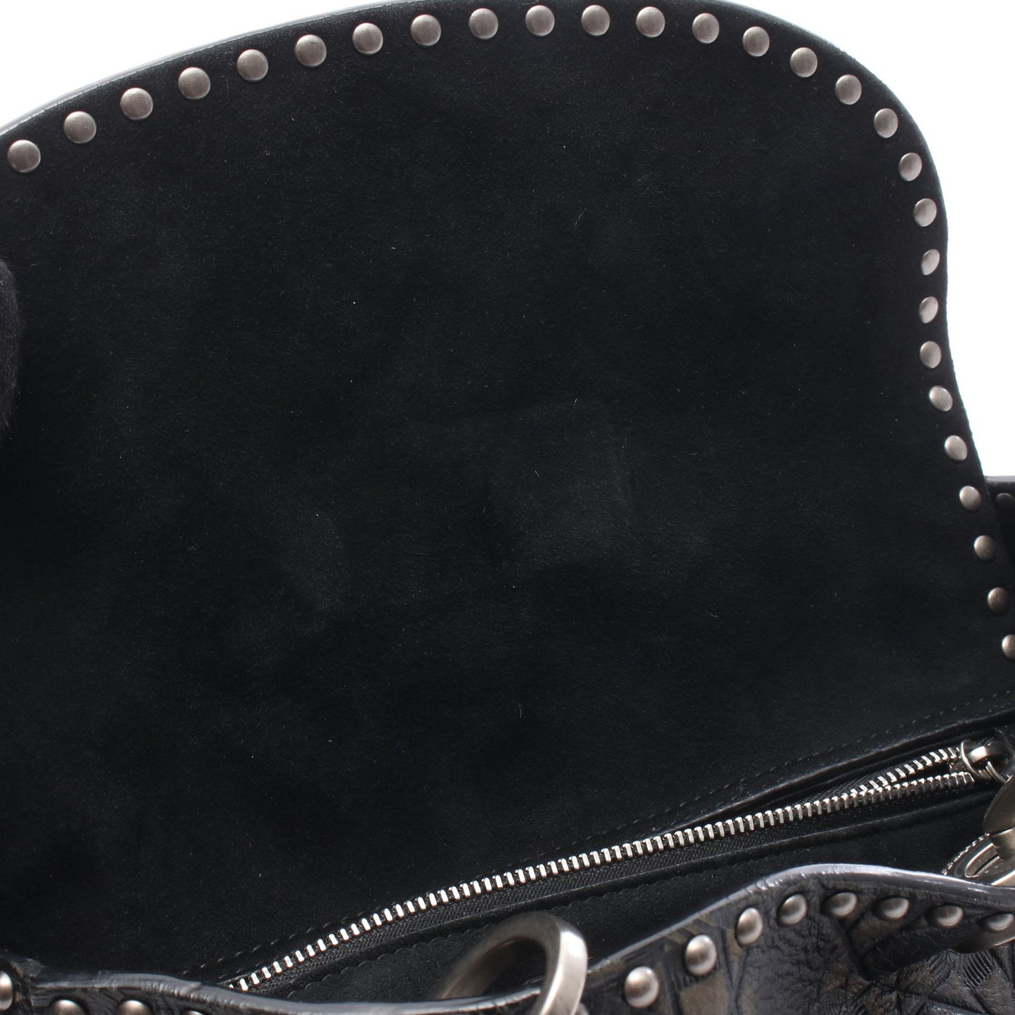 LADY DIOR レディディオール 2WAY ハンドバッグ レザー ブラック カーキグリーン クリスチャンディオール