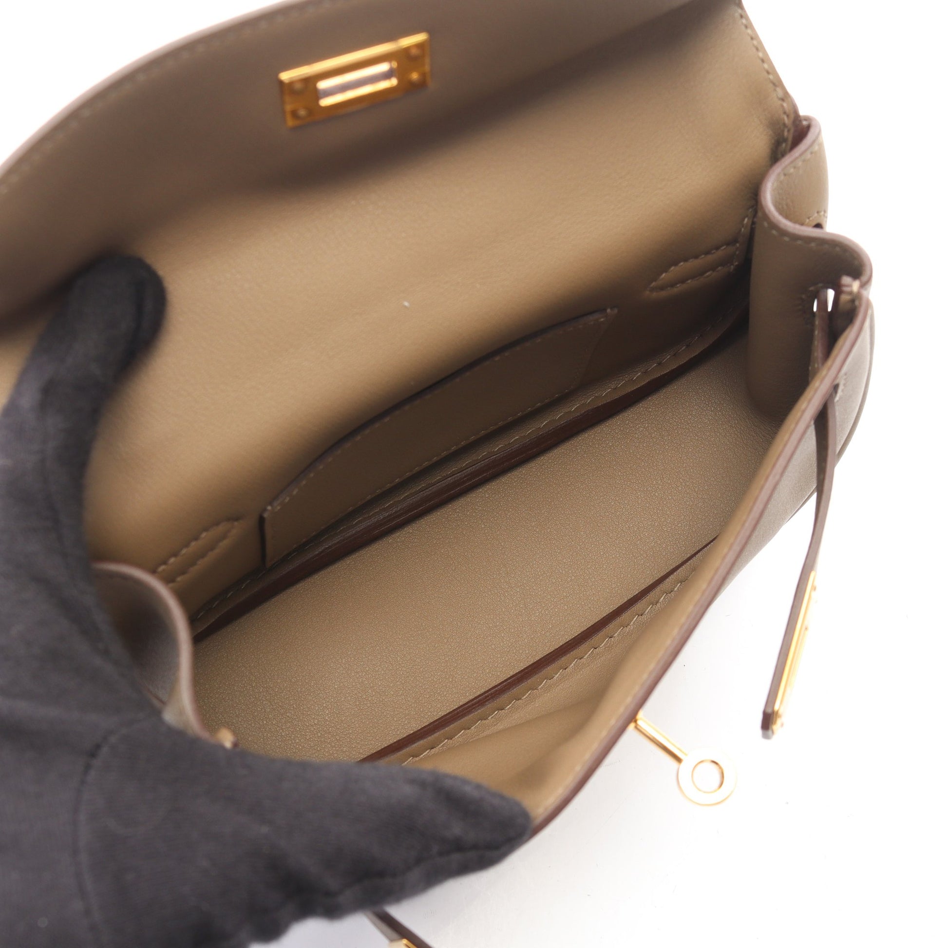 ケリームーヴ ベージュマルファ ショルダーバッグ ヴォースイフト グレーベージュ ゴールド金具 B刻印 エルメス バッグ HERMES