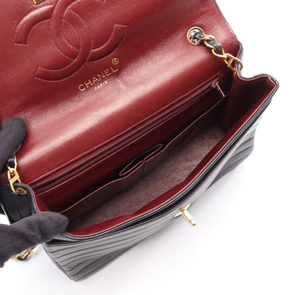 マドモアゼル チェーンショルダーバッグ ラムスキン ブラック ゴールド金具 シャネル バッグ CHANEL
