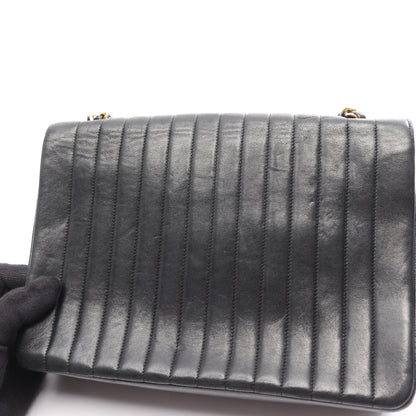マドモアゼル チェーンショルダーバッグ ラムスキン ブラック ゴールド金具 シャネル バッグ CHANEL