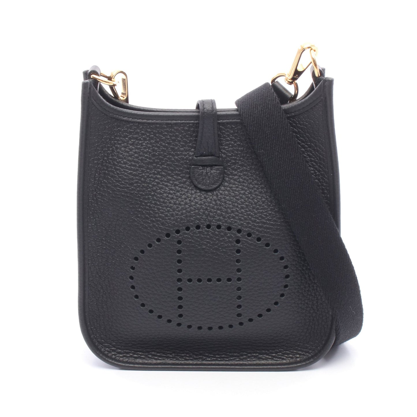 エヴリンTPM ショルダーバッグ トリヨンクレマンス ブラック ゴールド金具 W刻印 エルメス バッグ HERMES