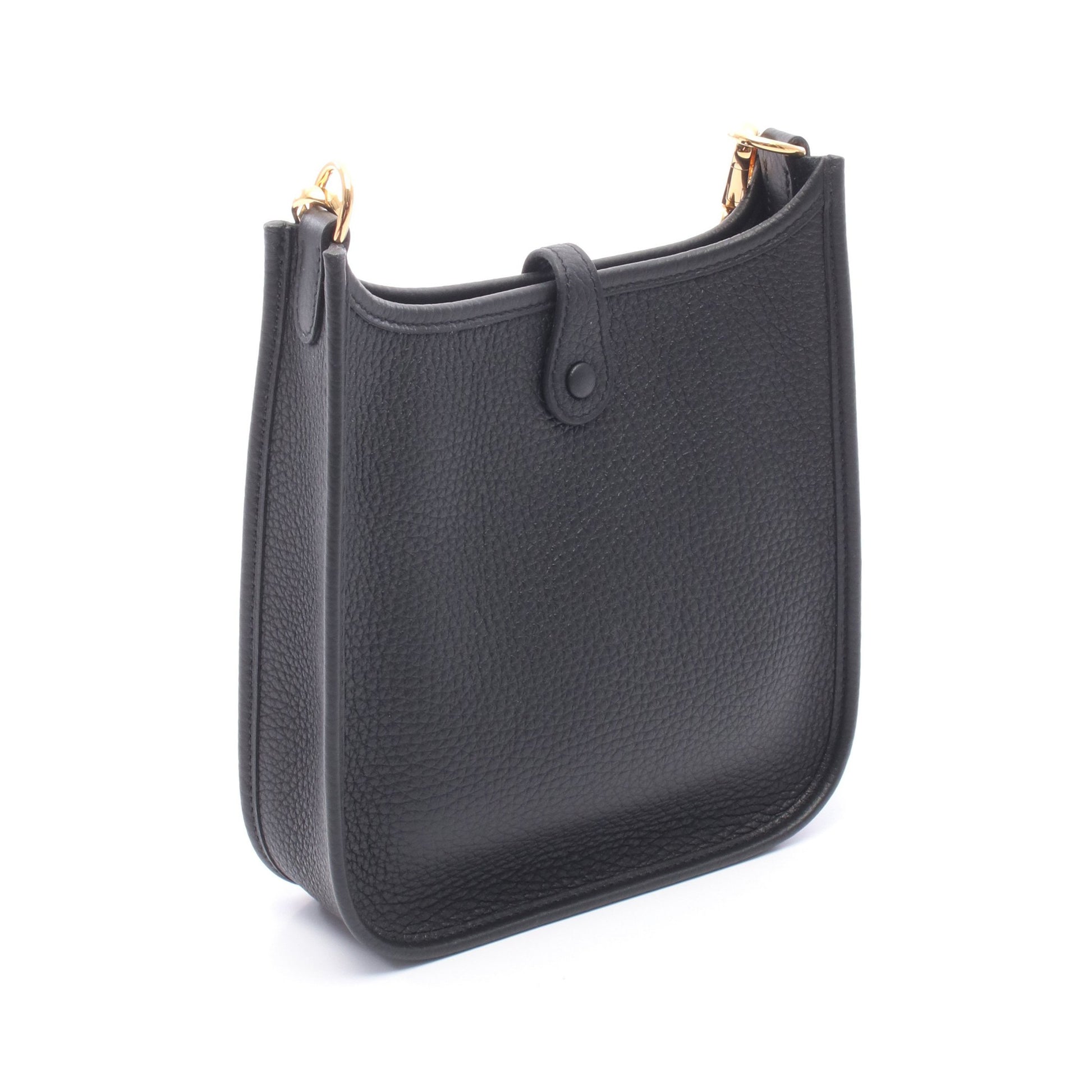 エヴリンTPM ショルダーバッグ トリヨンクレマンス ブラック ゴールド金具 W刻印 エルメス バッグ HERMES