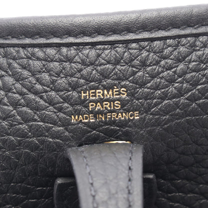 エヴリンTPM ショルダーバッグ トリヨンクレマンス ブラック ゴールド金具 W刻印 エルメス バッグ HERMES