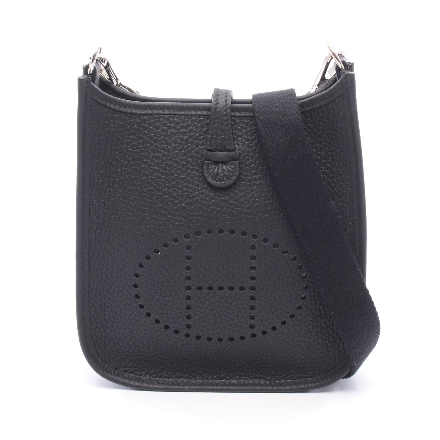 エヴリンTPM ショルダーバッグ トリヨンクレマンス ブラック シルバー金具 W刻印 エルメス バッグ HERMES