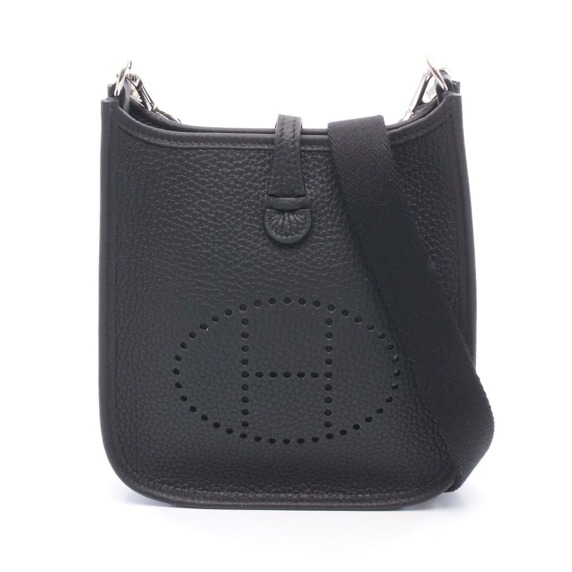 エヴリンTPM ショルダーバッグ トリヨンクレマンス ブラック シルバー金具 W刻印 エルメス バッグ HERMES