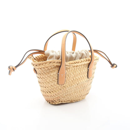エラ 2WAY かごバッグ ハンドバッグ ストロー レザー アイボリー ライトベージュ イエロー トリーバーチ バッグ TORY BURCH