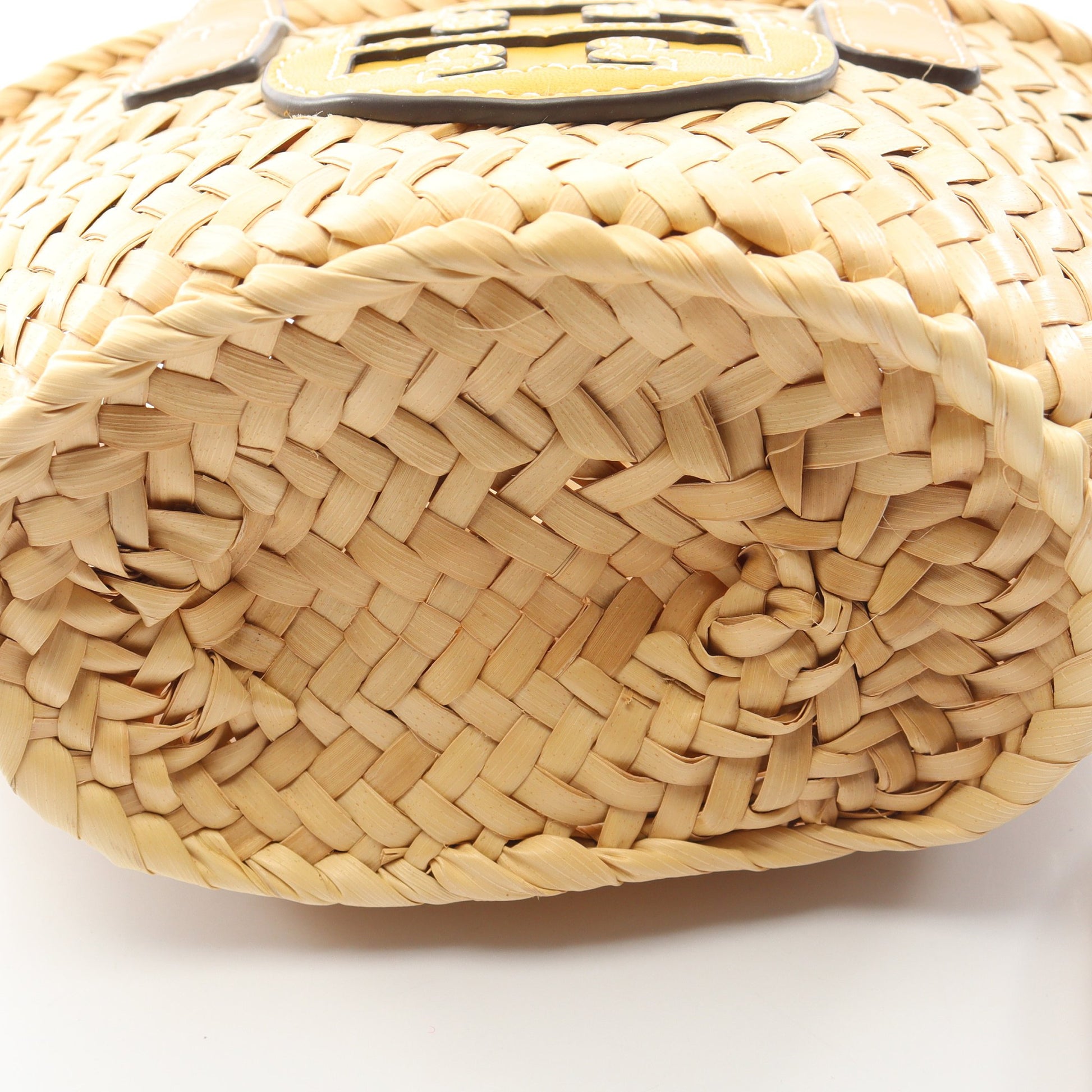 エラ 2WAY かごバッグ ハンドバッグ ストロー レザー アイボリー ライトベージュ イエロー トリーバーチ バッグ TORY BURCH