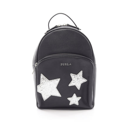 Frida Star バックパック リュックサック レザー ブラック シルバー フルラ