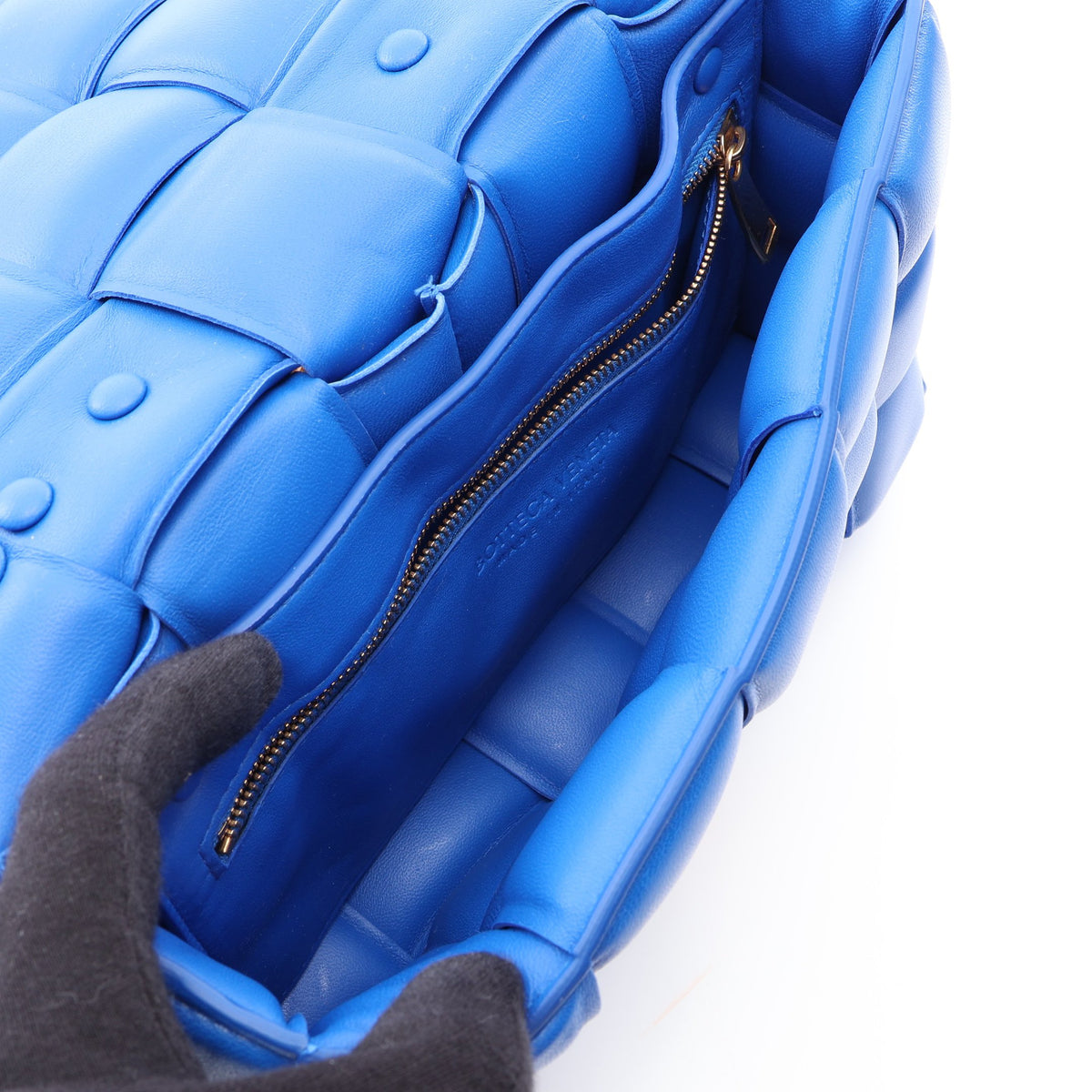 ザ チェーン カセット 2WAY チェーンショルダーバッグ レザー7 ブルー ボッテガヴェネタ バッグ BOTTEGA VENETA