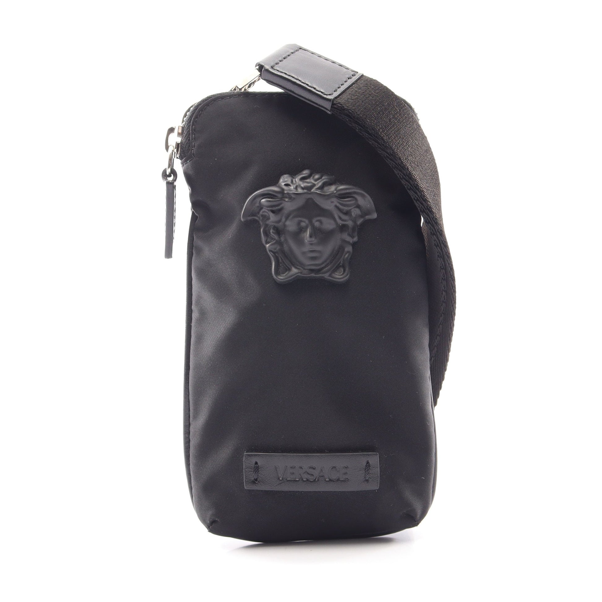 メデューサ ミニ ショルダーバッグ ナイロン レザー ブラック ヴェルサーチ バッグ Versace