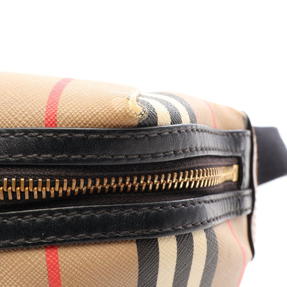 アイコンストライプ ボディバッグ PVC レザー ベージュ マルチカラー バーバリー バッグ BURBERRY