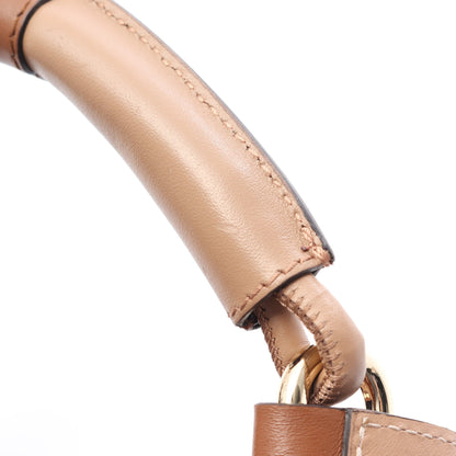 SFERA S BUCKET BAG 2WAY ハンドバッグ レザー キャンバス ブラウン フルラ