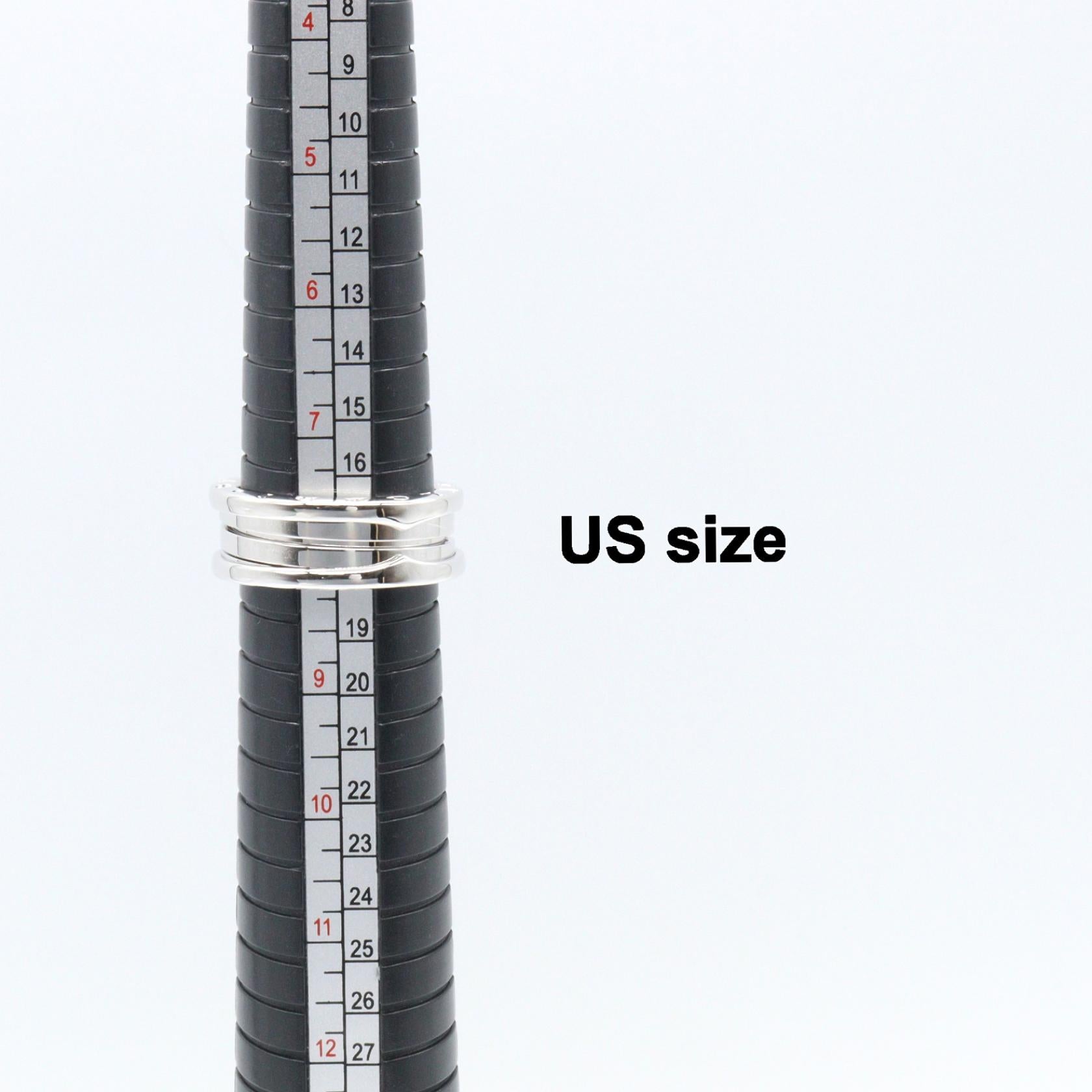 B-zero1 ビーゼロワン リング 3バンド リング 指輪 K18WG ホワイトゴールド ブルガリ アクセサリー BVLGARI