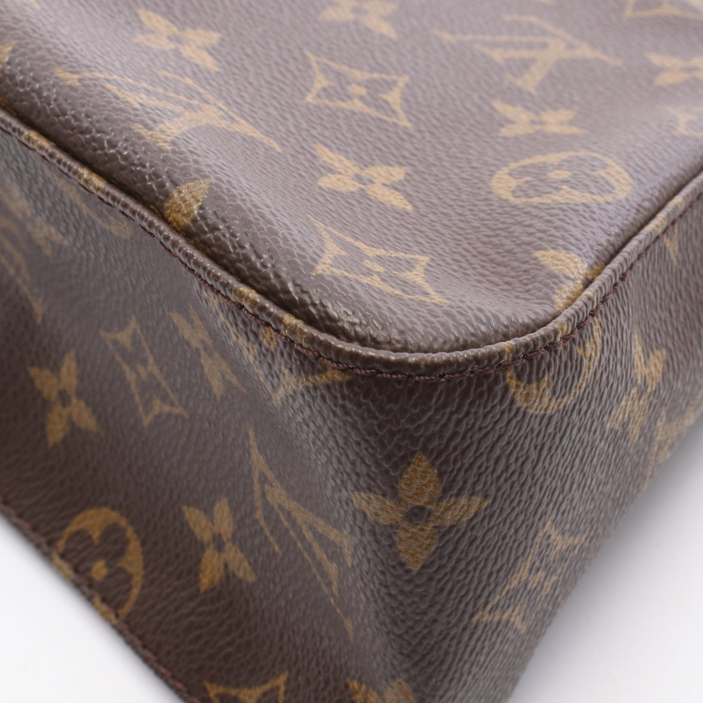 ミニルーピング モノグラム ハンドバッグ PVC レザー ブラウン ルイヴィトン バッグ LOUIS VUITTON