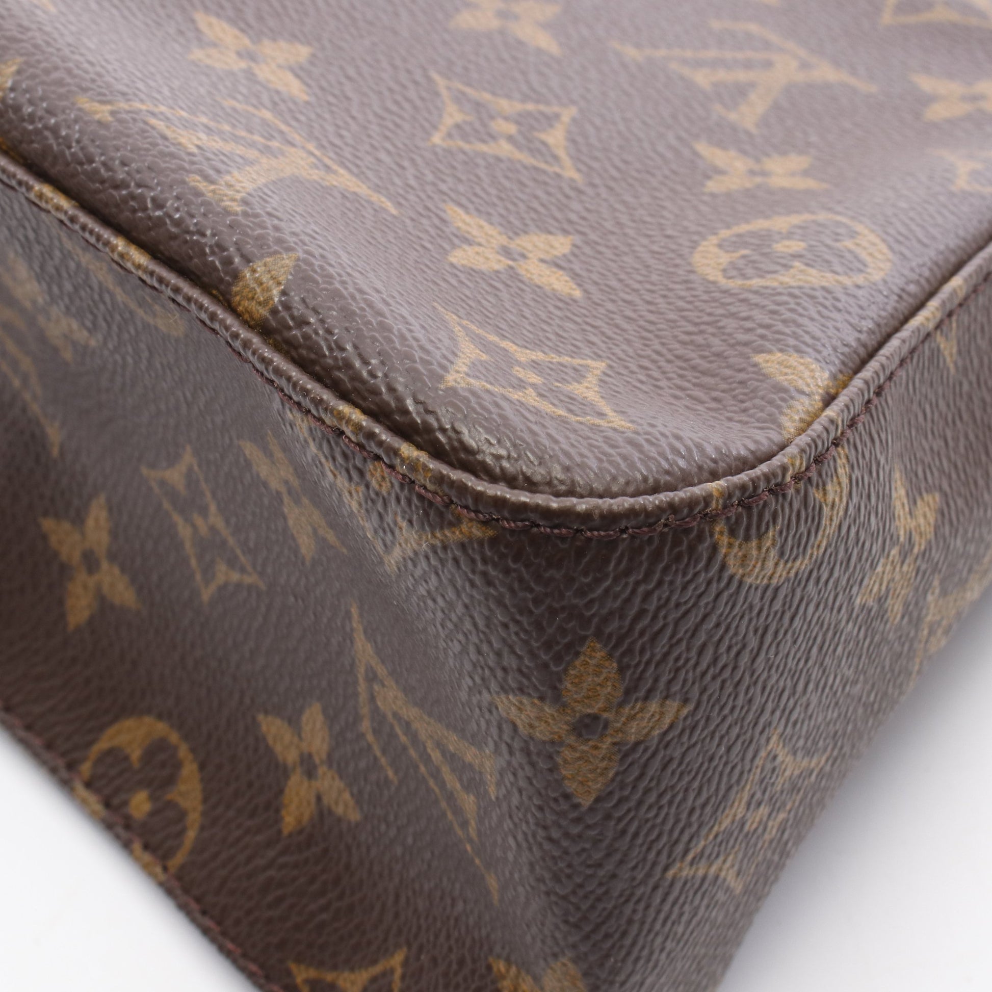 ミニルーピング モノグラム ハンドバッグ PVC レザー ブラウン ルイヴィトン バッグ LOUIS VUITTON