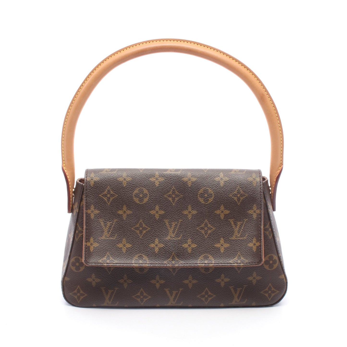 ミニルーピング モノグラム ハンドバッグ PVC レザー ブラウン ルイヴィトン バッグ LOUIS VUITTON