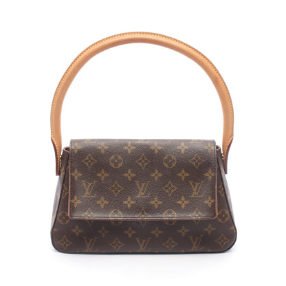 ミニルーピング モノグラム ハンドバッグ PVC レザー ブラウン ルイヴィトン バッグ LOUIS VUITTON