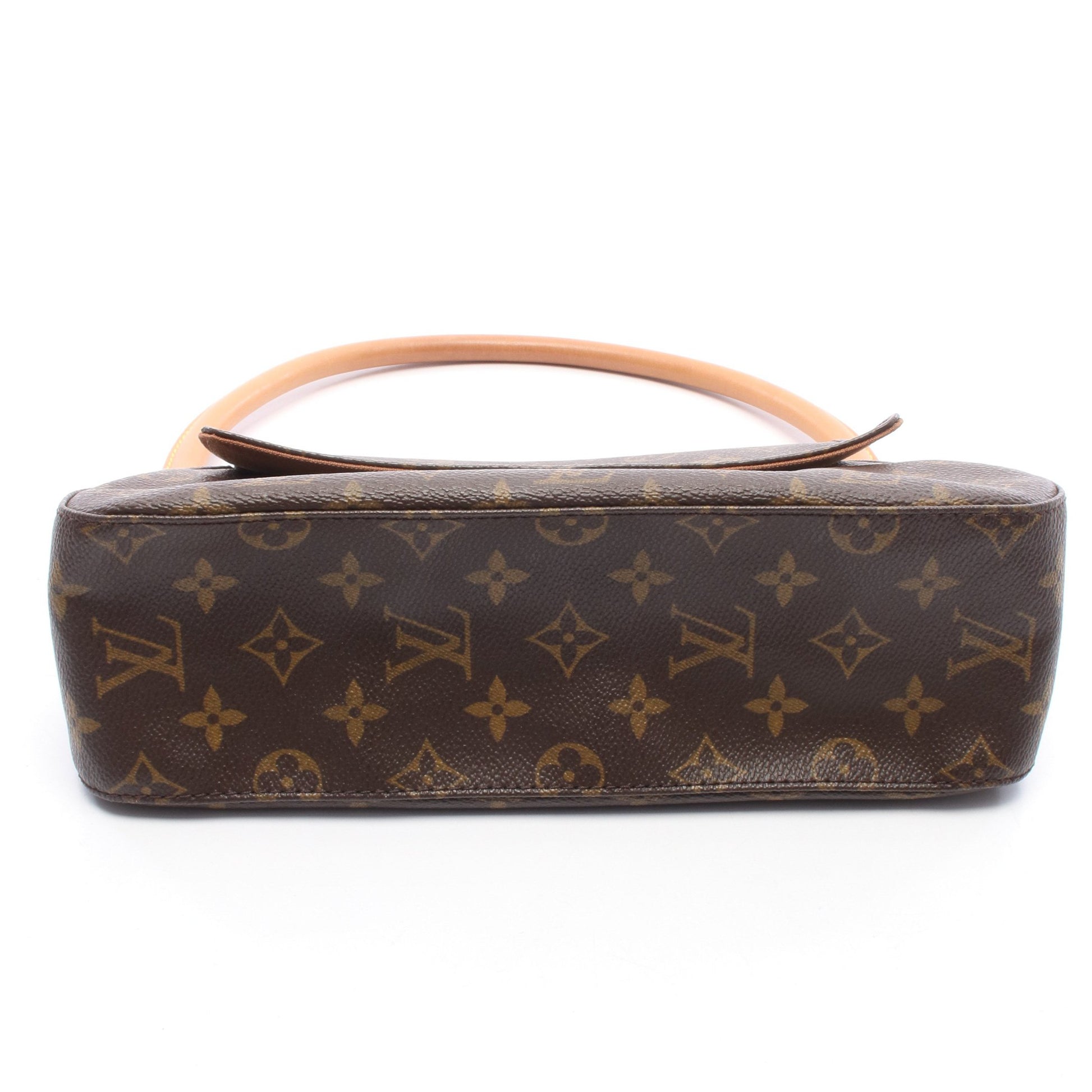ミニルーピング モノグラム ハンドバッグ PVC レザー ブラウン ルイヴィトン バッグ LOUIS VUITTON