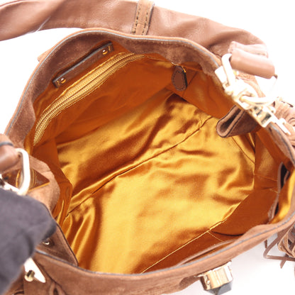 フリンジ ショルダーバッグ スエード ブラウン セリーヌ バッグ CELINE