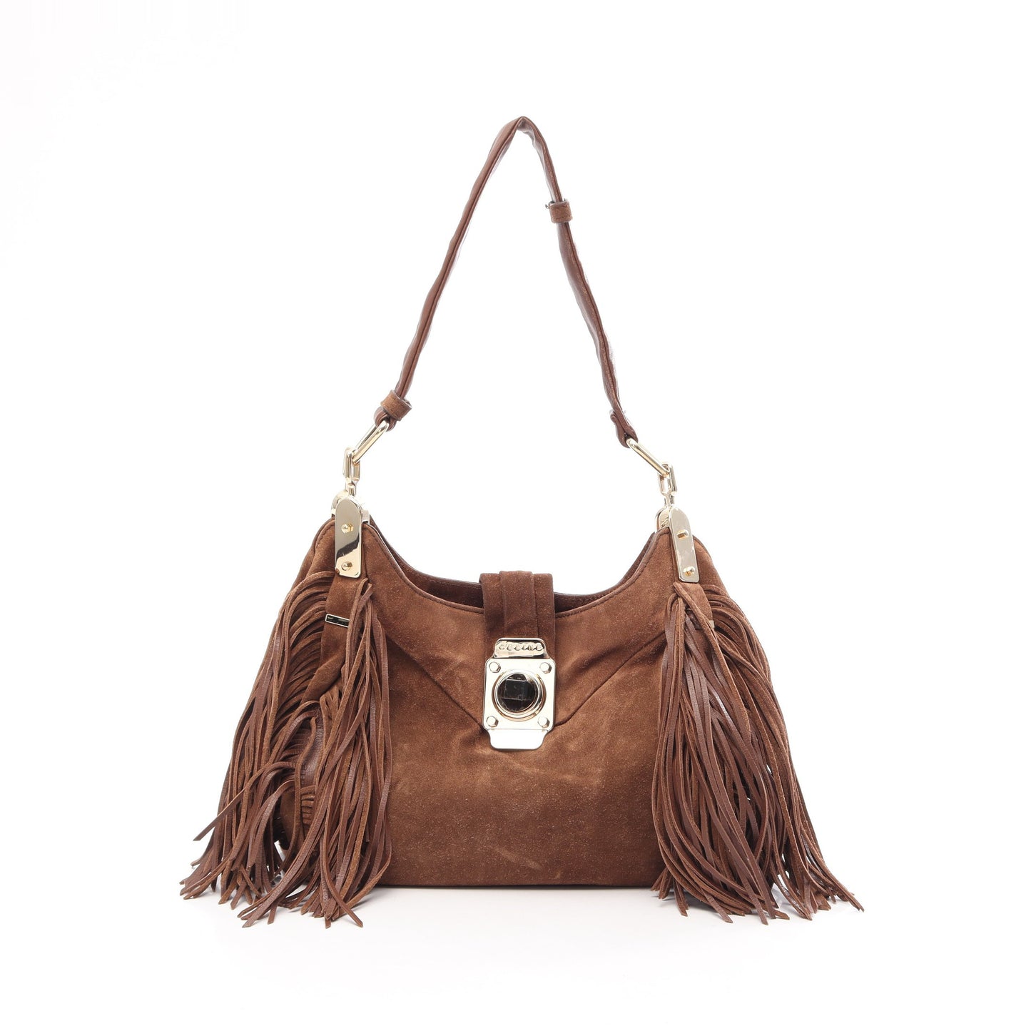 フリンジ ショルダーバッグ スエード ブラウン セリーヌ バッグ CELINE