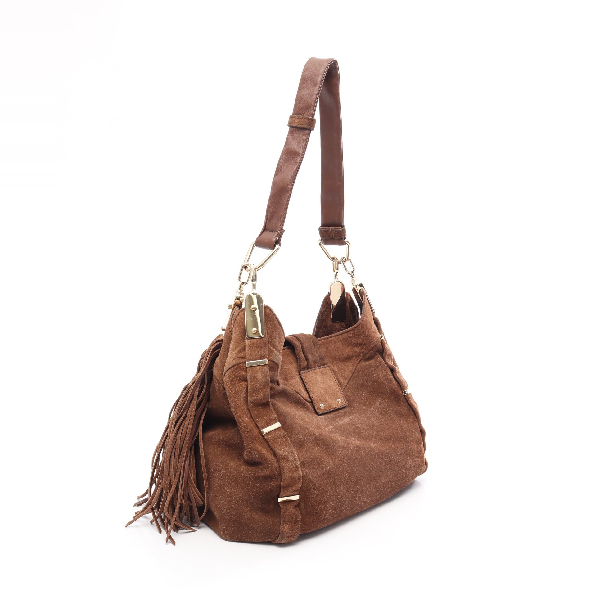 フリンジ ショルダーバッグ スエード ブラウン セリーヌ バッグ CELINE