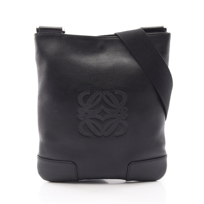 アナグラム ショルダーバッグ レザー ブラック ロエベ バッグ LOEWE