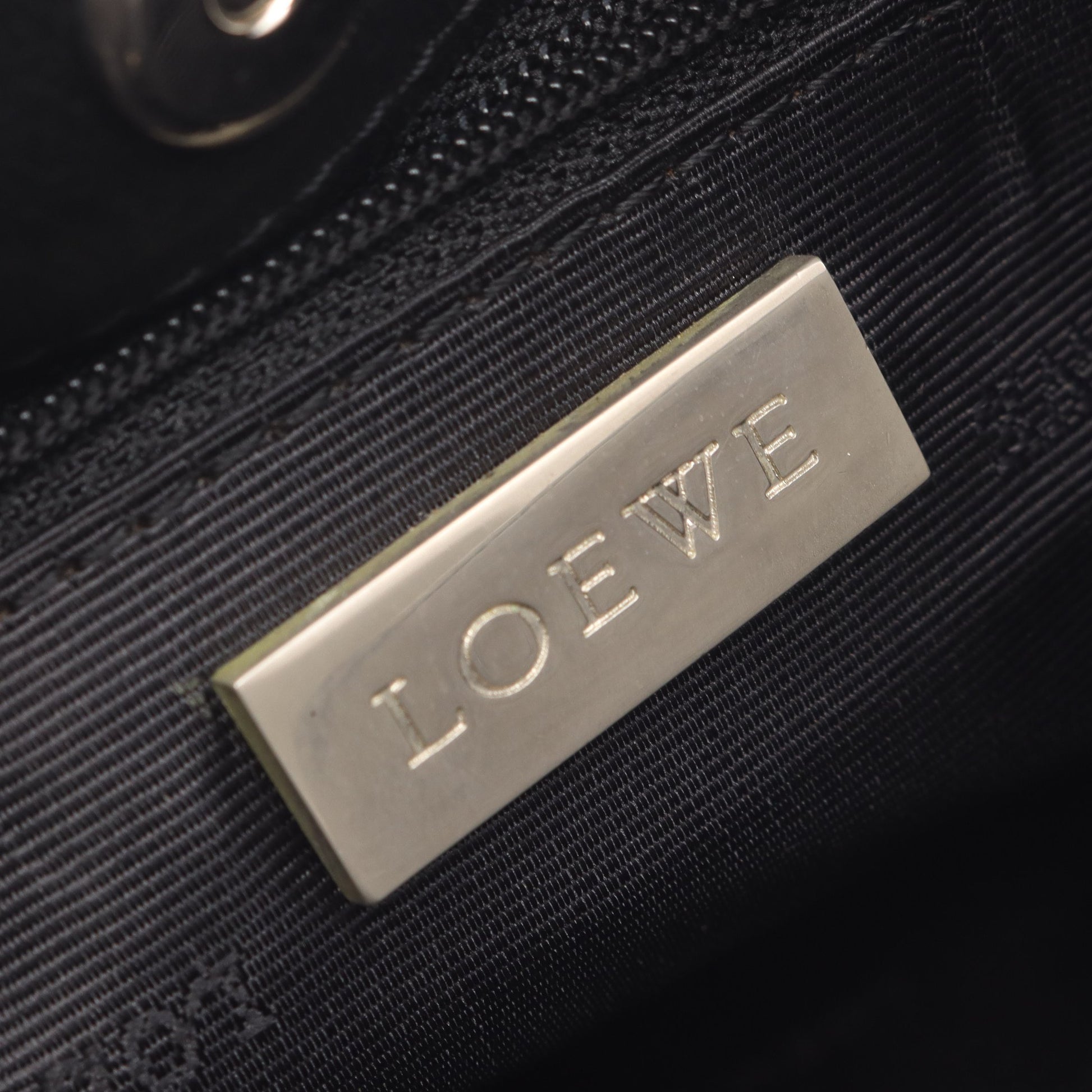 アナグラム ショルダーバッグ レザー ブラック ロエベ バッグ LOEWE
