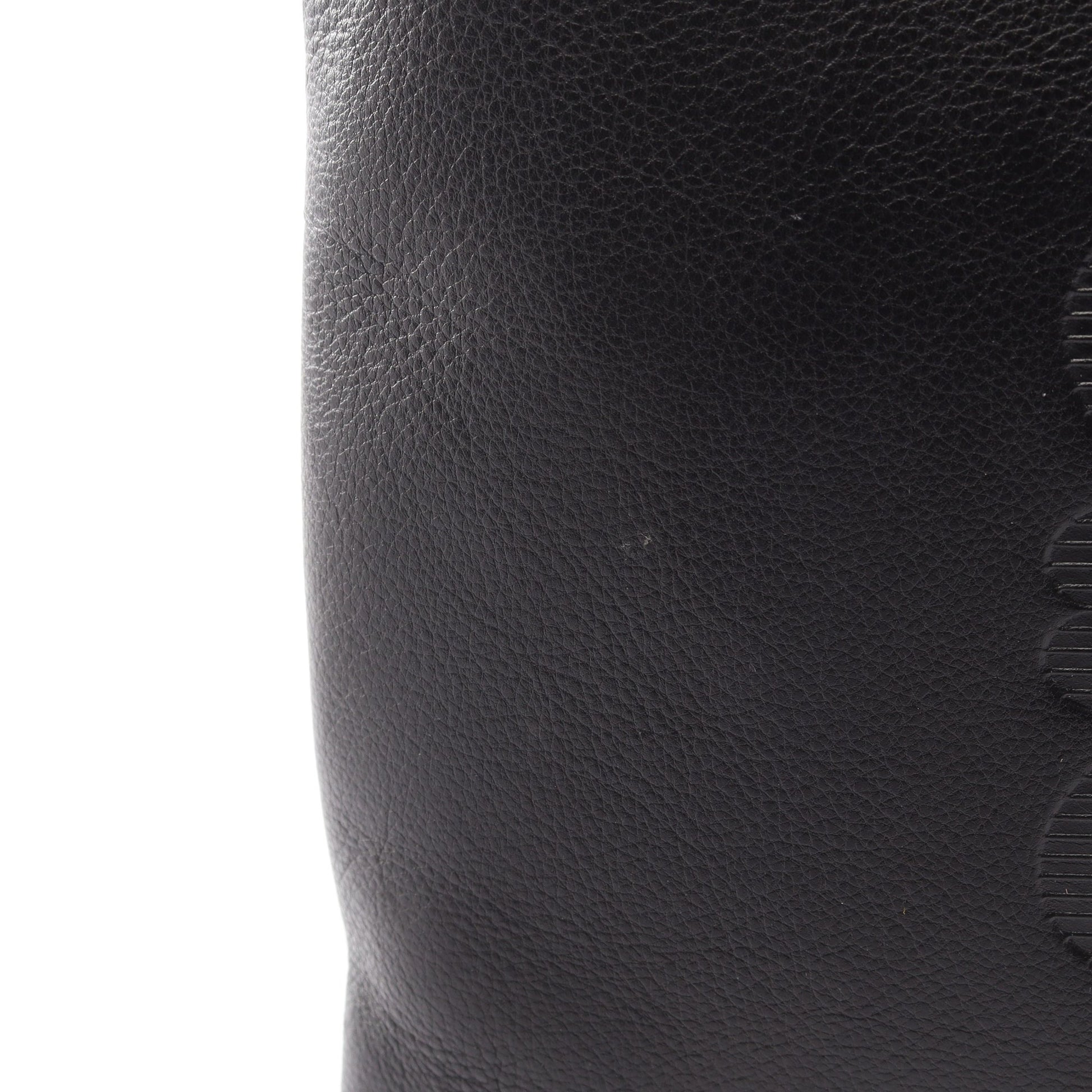 アナグラム ショルダーバッグ レザー ブラック ロエベ バッグ LOEWE