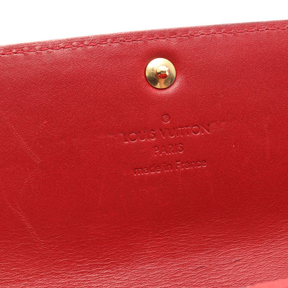 ポルトフォイユ サラ モノグラムヴェルニ ポムダムール 二つ折り長財布 レザー レッド ルイヴィトン