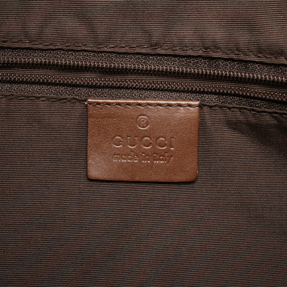 バンブー 2WAY ハンドバッグ キャンバス レザー ピンクベージュ ブラウン グッチ
