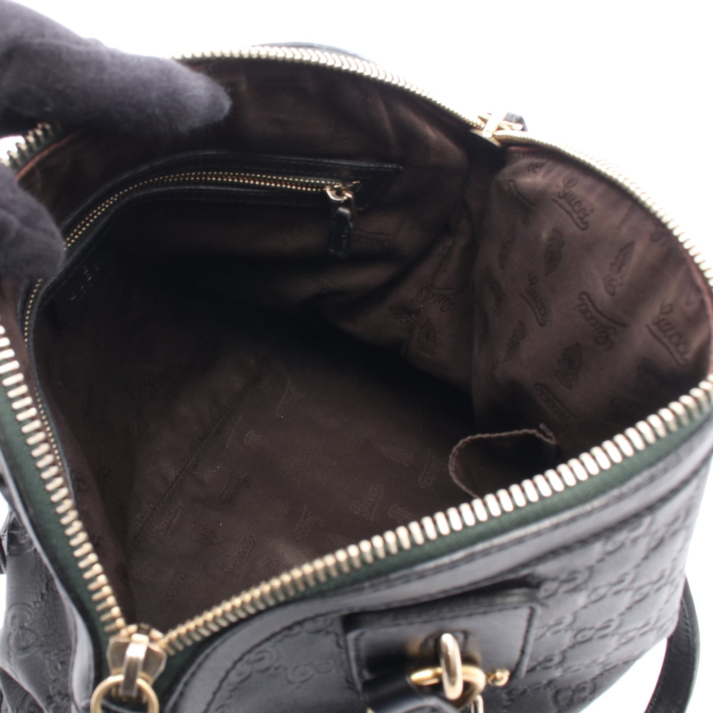 グッチシマ 2WAY ハンドバッグ レザー ブラック グッチ