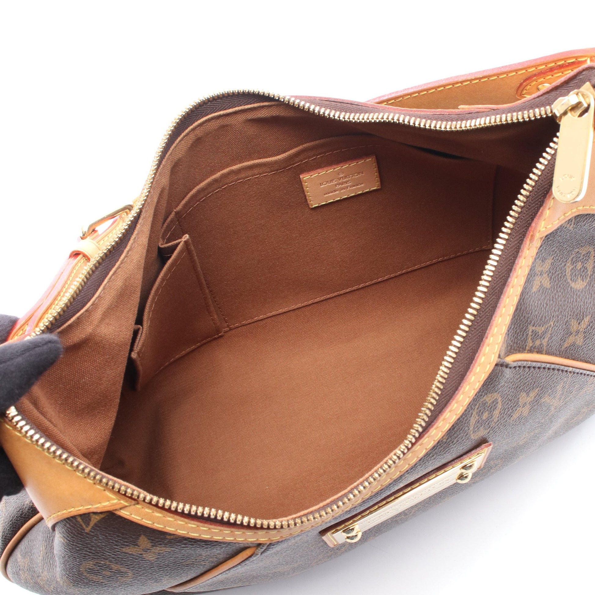 テムズGM モノグラム ショルダーバッグ PVC レザー ブラウン ルイヴィトン バッグ LOUIS VUITTON