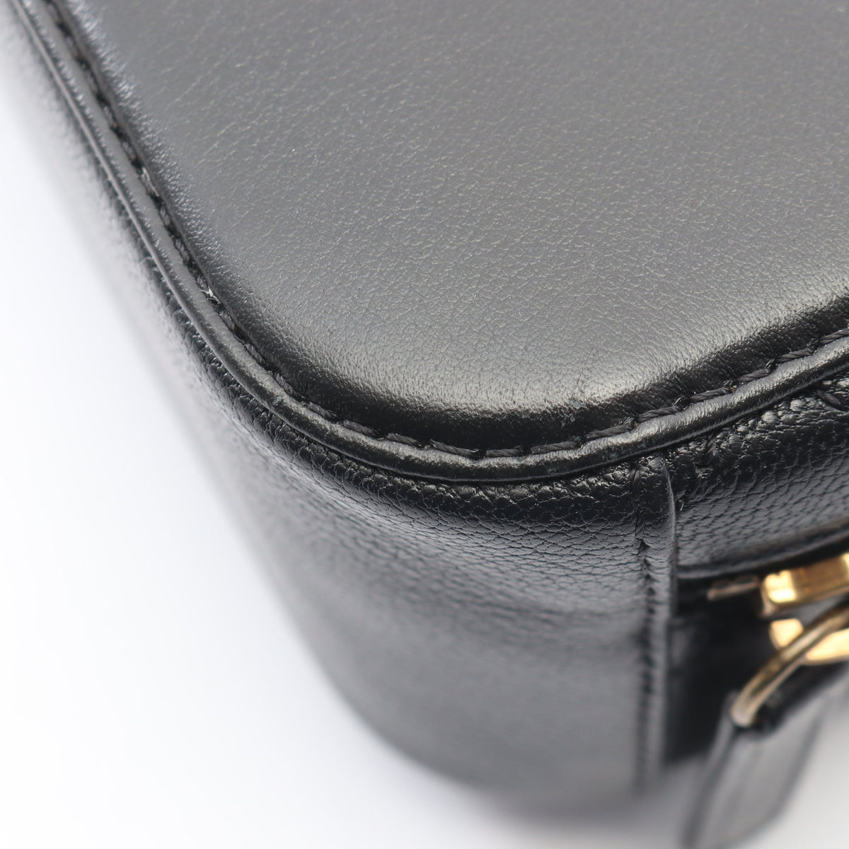 マトラッセ バニティバッグ 2WAY チェーンショルダーバッグ レザー ブラック ゴールド金具 シャネル バッグ CHANEL