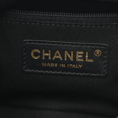 マトラッセ バニティバッグ 2WAY チェーンショルダーバッグ レザー ブラック ゴールド金具 シャネル バッグ CHANEL