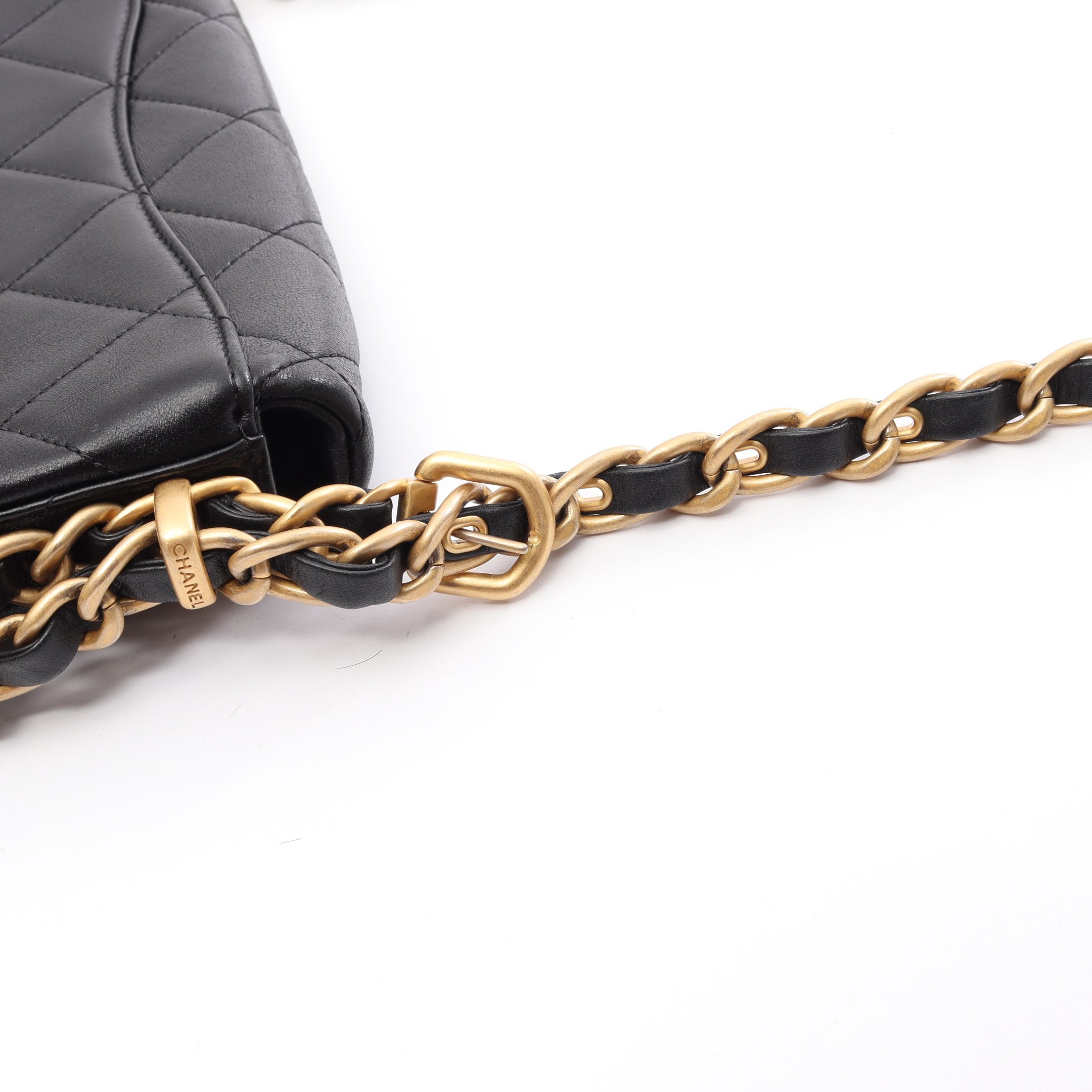 ノベルティ】CHANELマトラッセ風チェーンショルダーバッグブラック
