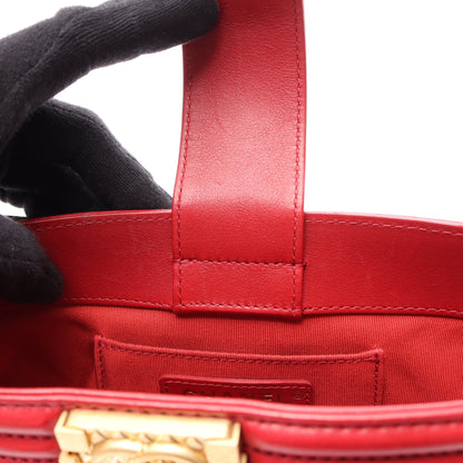 ボーイシャネル 2WAY チェーンショルダーバッグ ラムスキン レッド ゴールド金具 シャネル