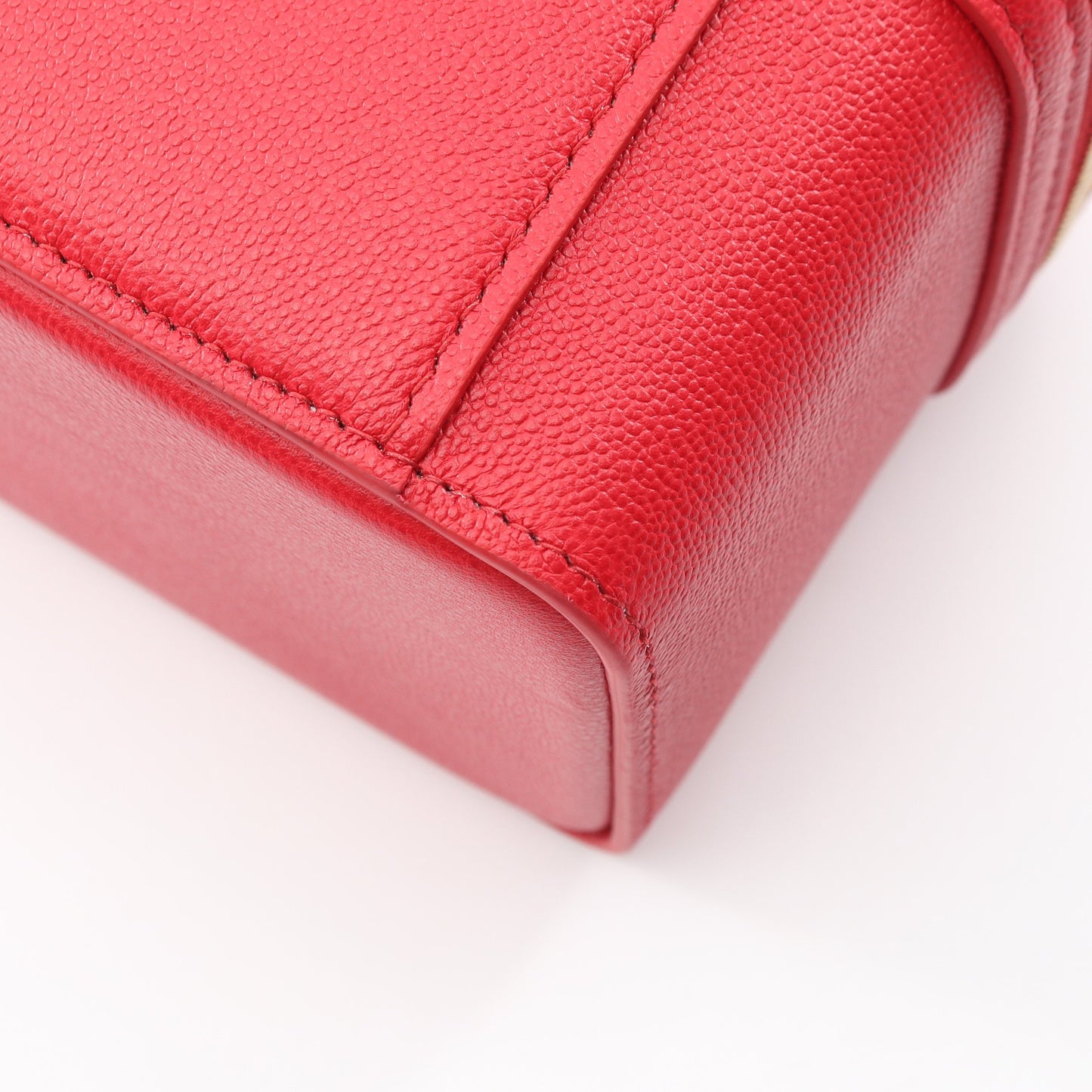 Serpenti Forever セルペンティ フォーエバー 2WAY バニティバッグ レザー レッド ブルガリ